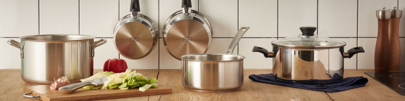 SITRAM Casserole induction inox PERLE 20 cm pas cher 