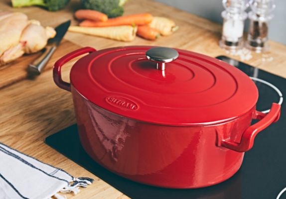 Sitram 711382, Batterie de cuisine 10 pièces : 3 casseroles + 3 poêles + 1  sauteuse +