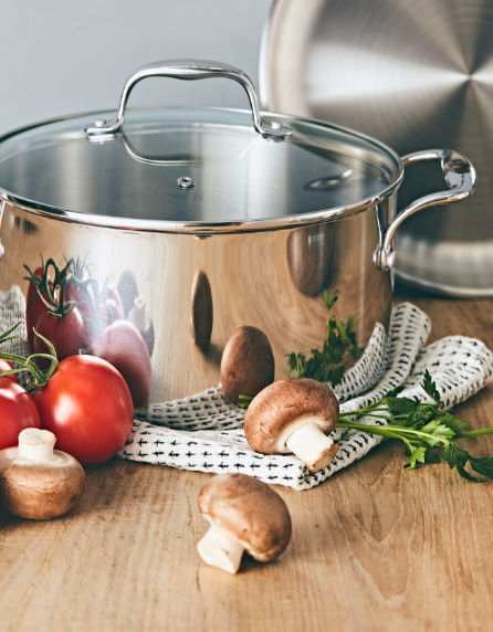 Sitram - Mandora - 713550 - Casserole Ø18cm En Inox Extérieur Cuivre  Induction