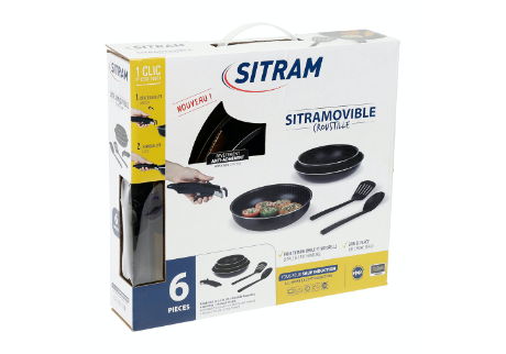 SITRAMOVIBLE BLACK PEPPER - 713775 - 3 casseroles - Tous feux dont ind