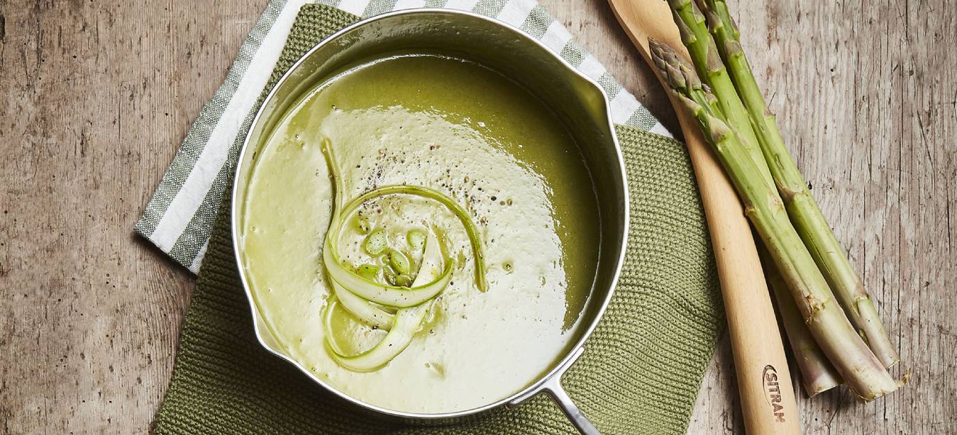 SITRAM recette Crème d'asperges vertes à l'anis vert