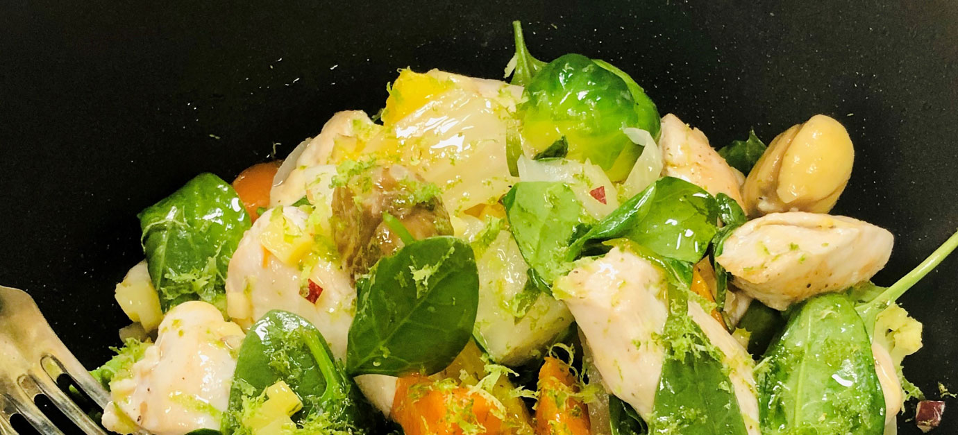 SITRAM recette de sauté minute légumes volaille