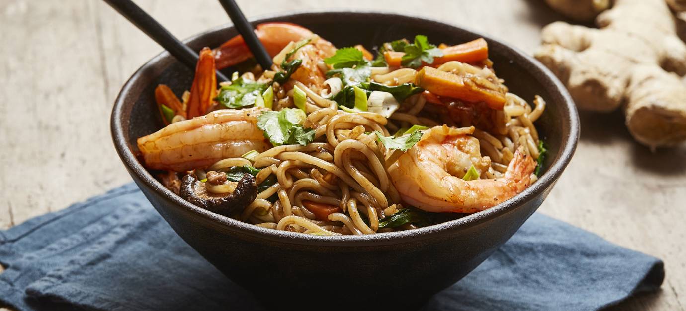 SITRAM recette nouilles ramen crevettes 