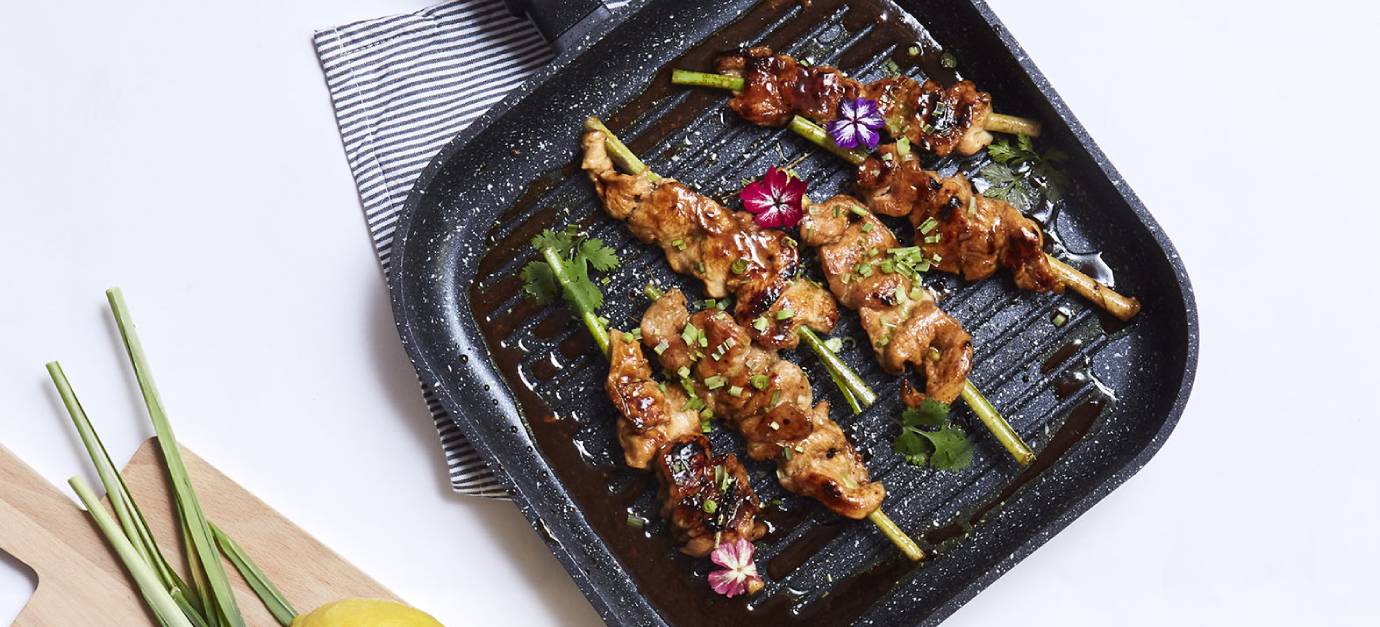 SITRAM recipe for lemongrass chicken skewers