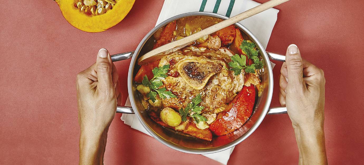 SITRAM recette jarret de veau mijoté au potimarron