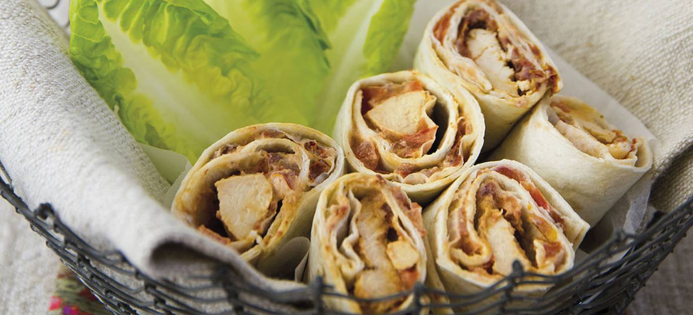 SITRAM recette Wraps de poulet vapeur