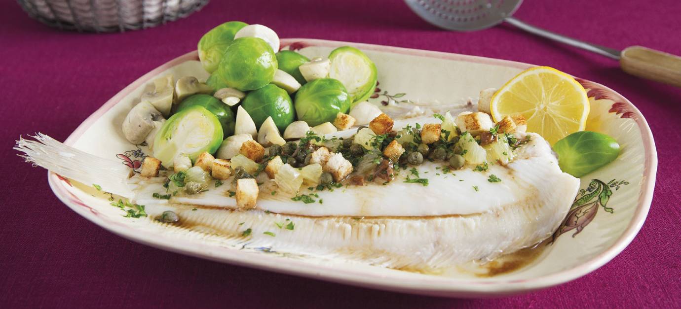 SITRAM recipe for Grenoble style steamed lemon sole