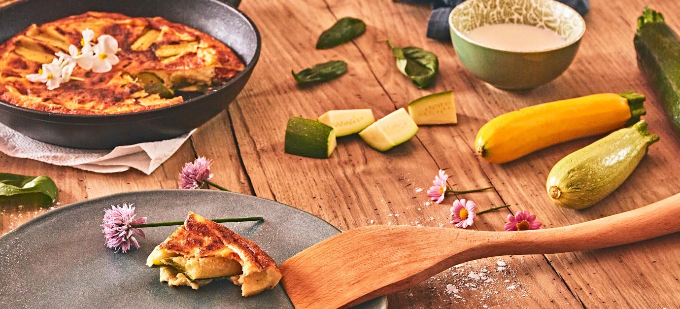 SITRAM recette clafoutis courgettes à la poêle