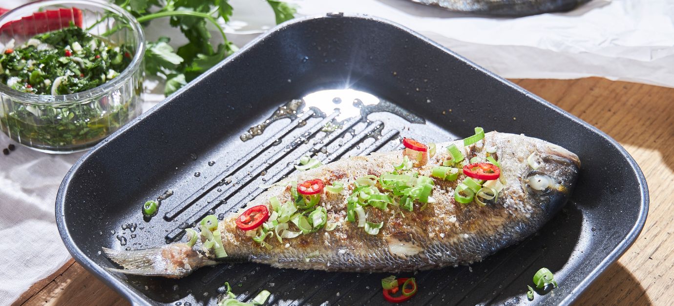 SITRAM grilled fish with chimichurri sauce recipe