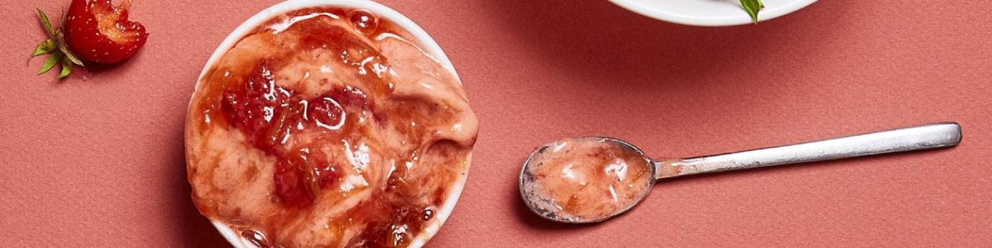 Sorbet à la rhubarbe